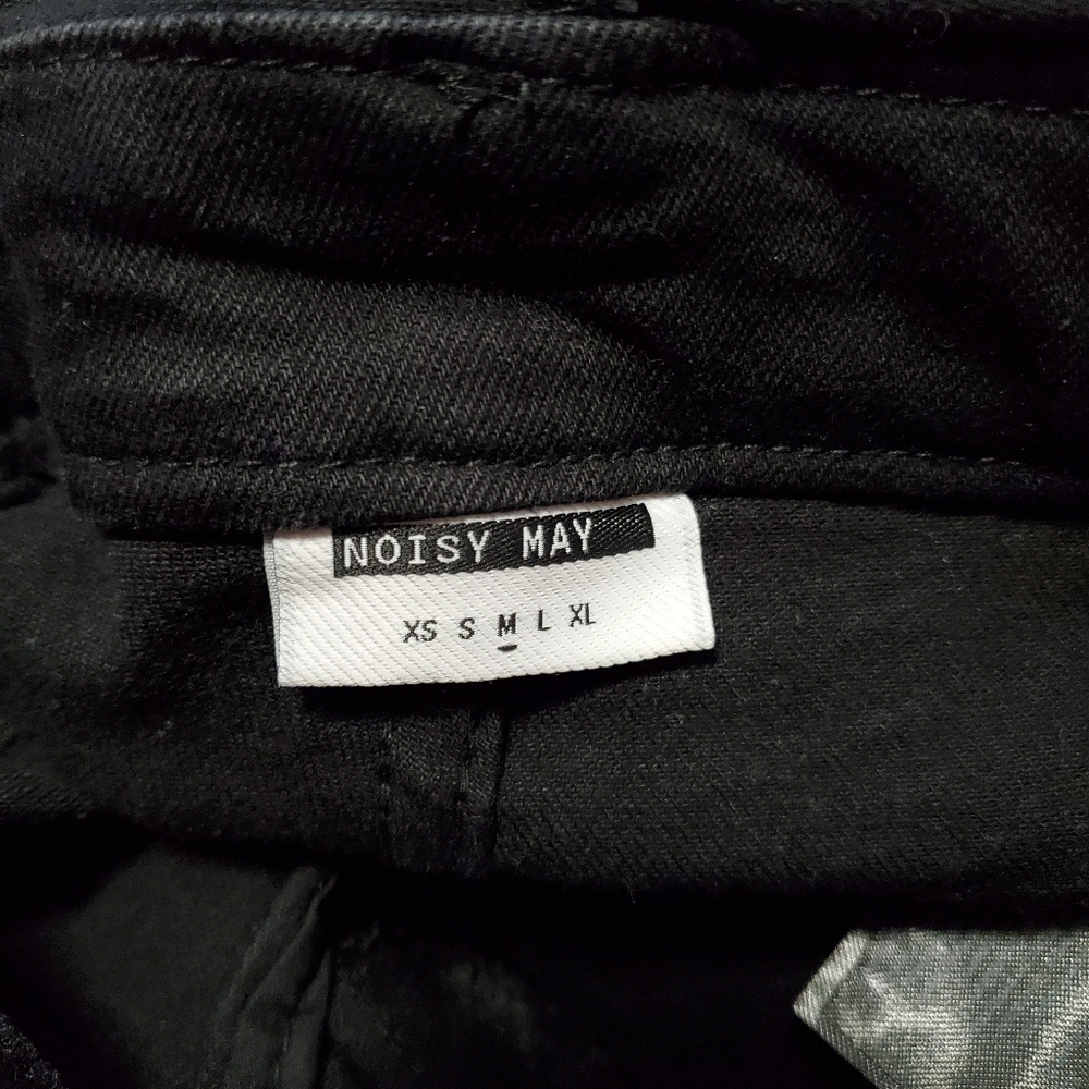 Black skinny overalls